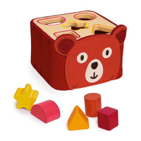 boîte à formes en bois et feutrine softishape - Djeco