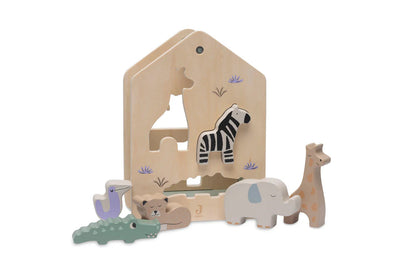 Boîte à Formes en bois Jungle Jambo - JOLLEIN 104-001-67090 8717329388697