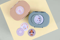 Boite à goûter Pattern party bleu/vert - LASSIG 12100744015 4066239172044