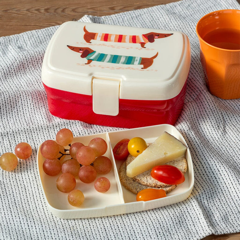 Boîte à Lunch teckel avec Plateau - REX London 30705 5027455449630