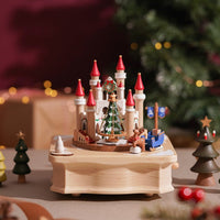 Boîte à musique Château de Noël n°71 de Wooderful Life
