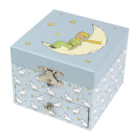 Boîte à musique cube Le Petit Prince et le mouton phosphorescente de Trousselier