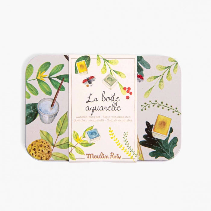 Boite aquarelles le jardin du moulin - Moulin Roty 712603 
