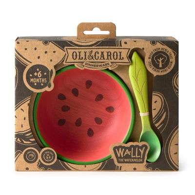bol et cuillère wally the watermelon - OLI & CAROL W-BOWL-WATERMELON 8437026531706