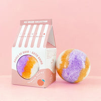 BOMBE DE BAIN ICECREAM PECHE - inuwet