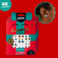 Boucles d’oreilles autocollantes Christmas d’Omy
