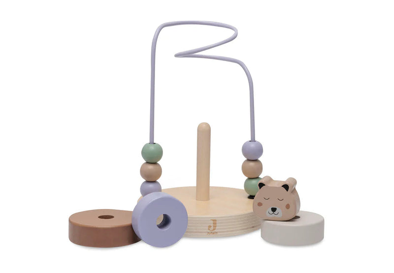 Boulier Spirale/Empilable en Bois Cheetah Jungle Jambo - JOLLEIN 121-001-68057 8717329388628
