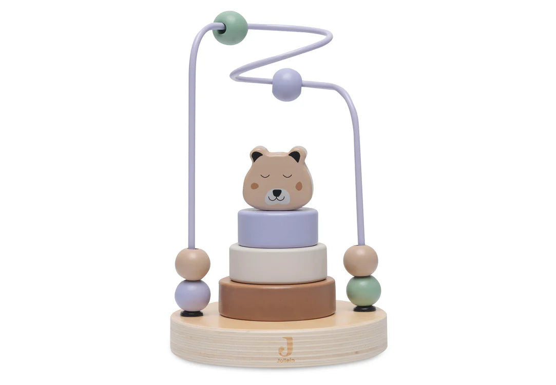 Boulier Spirale/Empilable en Bois Cheetah Jungle Jambo - JOLLEIN 121-001-68057 8717329388628