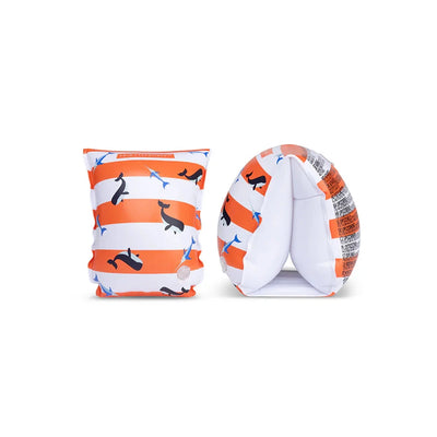 Brassards Rouge/Blanc Ocean Stripes - SWIM ESSENTIALS
