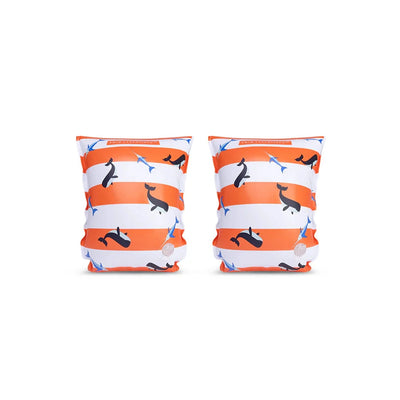 Brassards Rouge/Blanc Ocean Stripes - SWIM ESSENTIALS