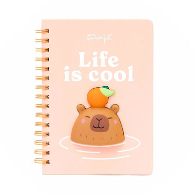 Cahier A5 3D squishy Capybara Life is cool - MR. WONDERFUL 2503031177W0UN 8445641070937