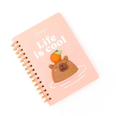 Cahier A5 3D squishy Capybara Life is cool - MR. WONDERFUL 2503031177W0UN 8445641070937