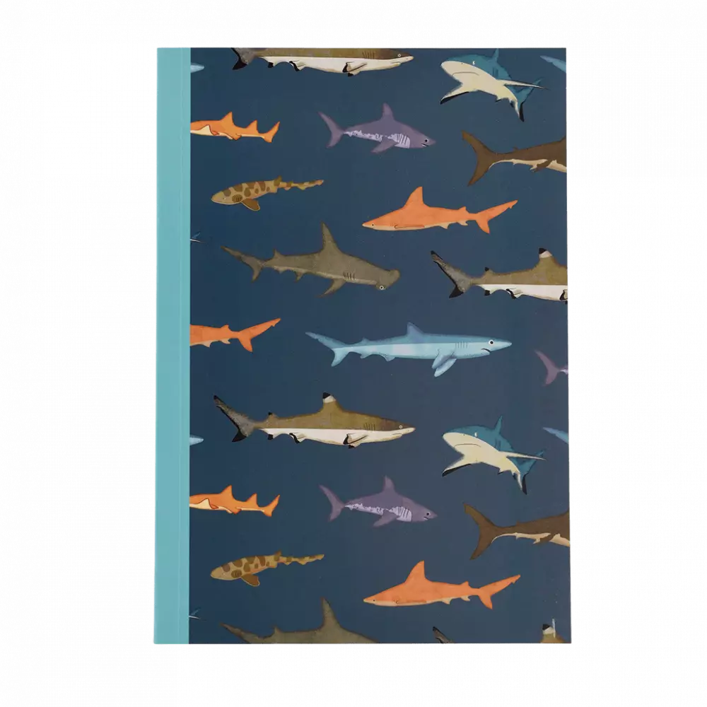 Cahier A5 - Requins - Rex London 29952 5027455442105