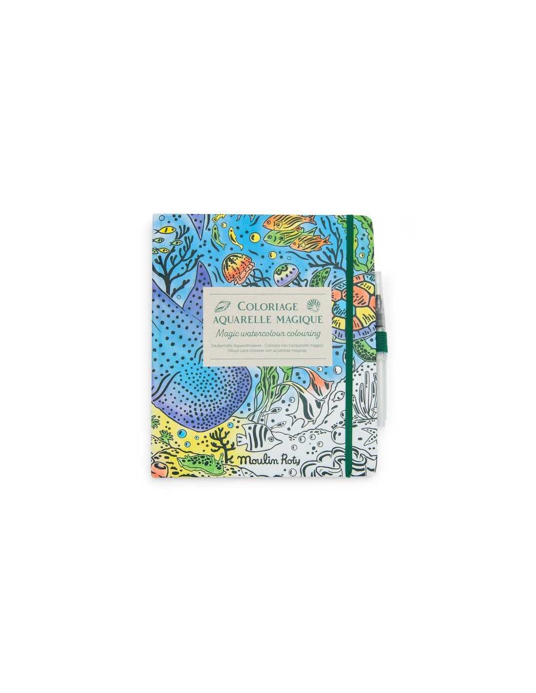 Cahier coloriage magique aquarelle - MOULIN ROTY 