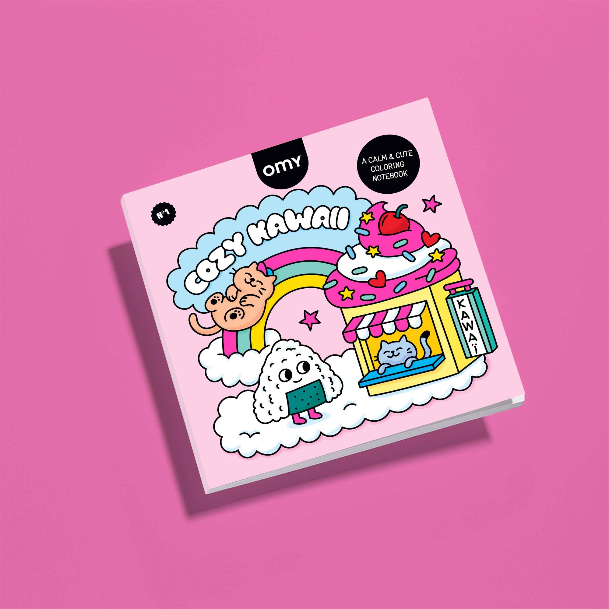 Cahier de coloriage Cozy Art Kawaii d’Omy