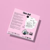 Cahier de coloriage Cozy Art Kawaii d’Omy – dos du cahier