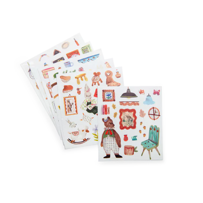 Cahier de stickers Les Minouchkas 20 pages - Moulin Roty 681601 3575676816011