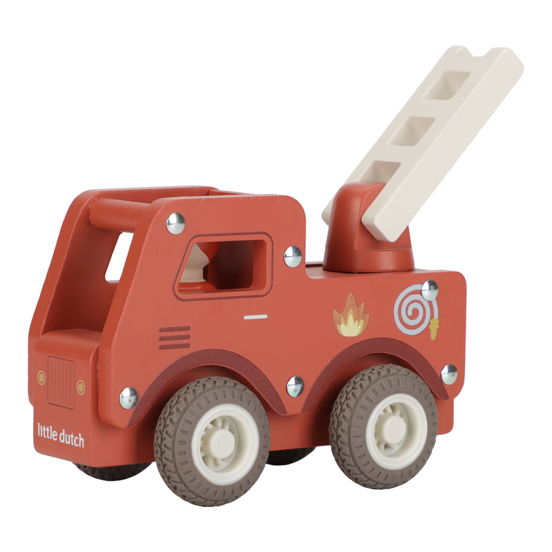 Camion de pompiers 1er âge en bois - LITTLE DUTCH LD2528 8713291225282
