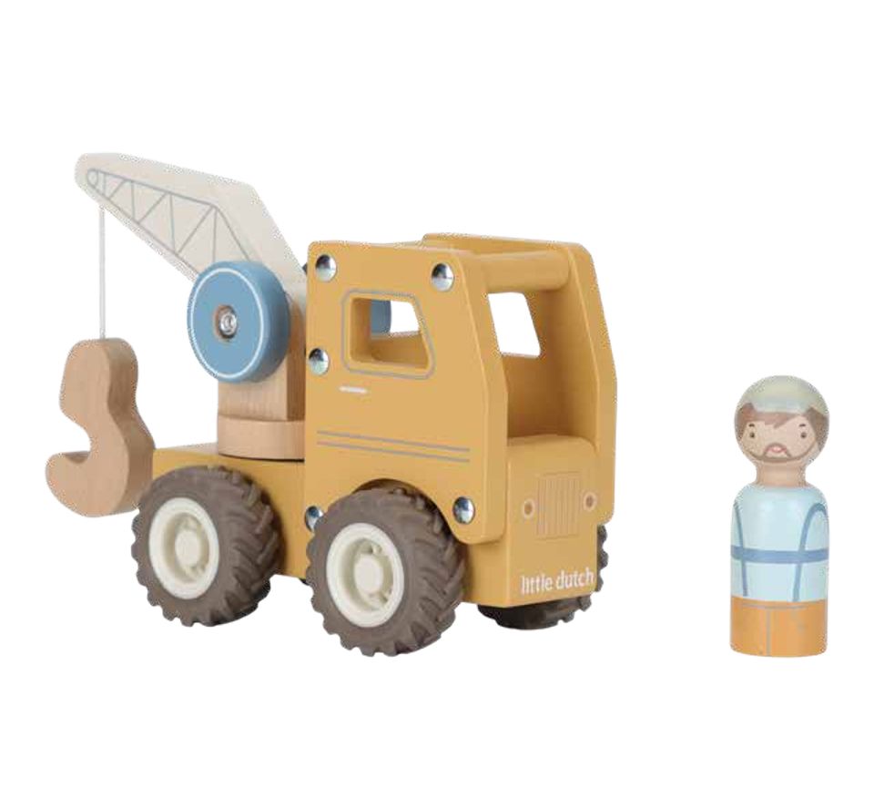 Camion grue en bois - LITTLE DUTCH LD2530 8713291225305