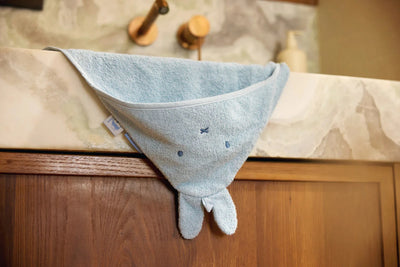 Cape de bain Éponge 75x75cm Miffy cloudy blue- JOLLEIN