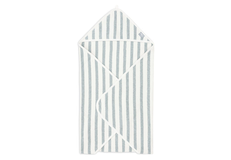 Cape de bain Éponge 75x75cm Stripe Sea Green - JOLLEIN 534-836-68085 8717329393776