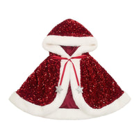 Cape de Noël Mme Claus paillettes - Mimi & Lula