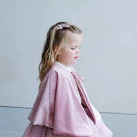 Cape de princesse velours rose- Mimi&lula 135033-04