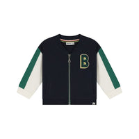 cardigan bébé sweat cardigan navy - A TINY STORY