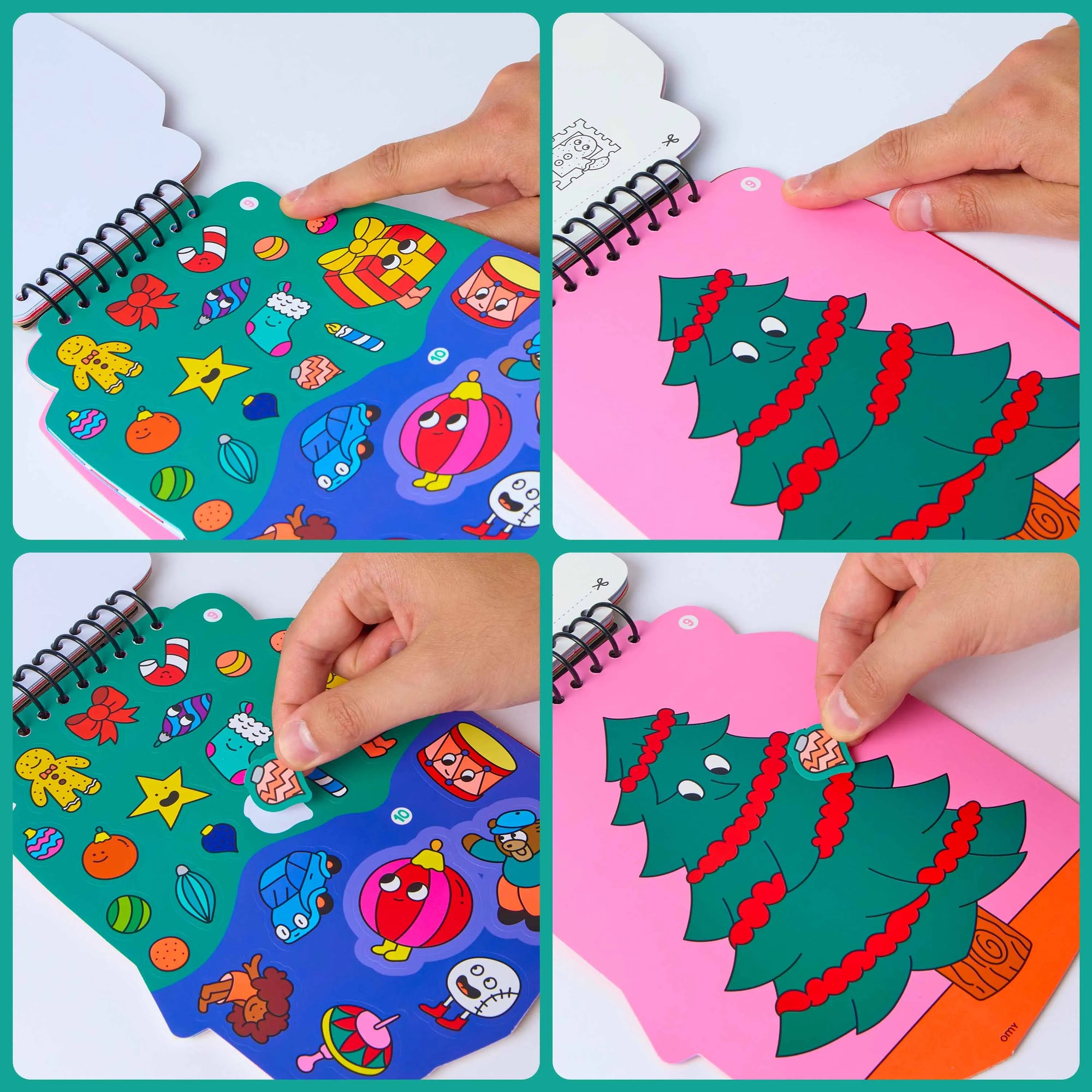 Carnet d’activités et stickers Christmas d’Omy – mode d’emploi