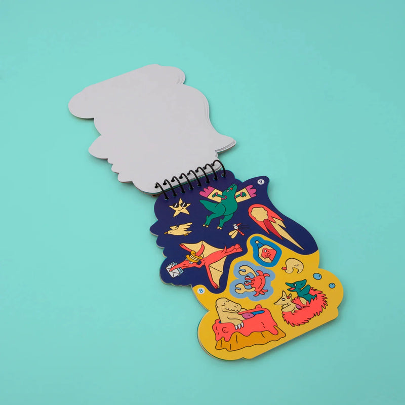 Carnet d'activités et stickers Dino - Omy 