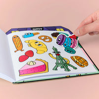 Carnet de coloriage Coloring Boutique French Baguette d’Omy – planche de stickers