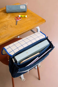 Cartable Léo Tricolore Carreaux - HINDBAG