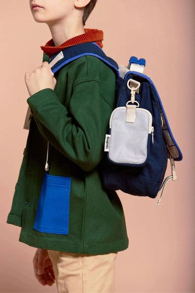 Cartable Léo Tricolore Carreaux - HINDBAG
