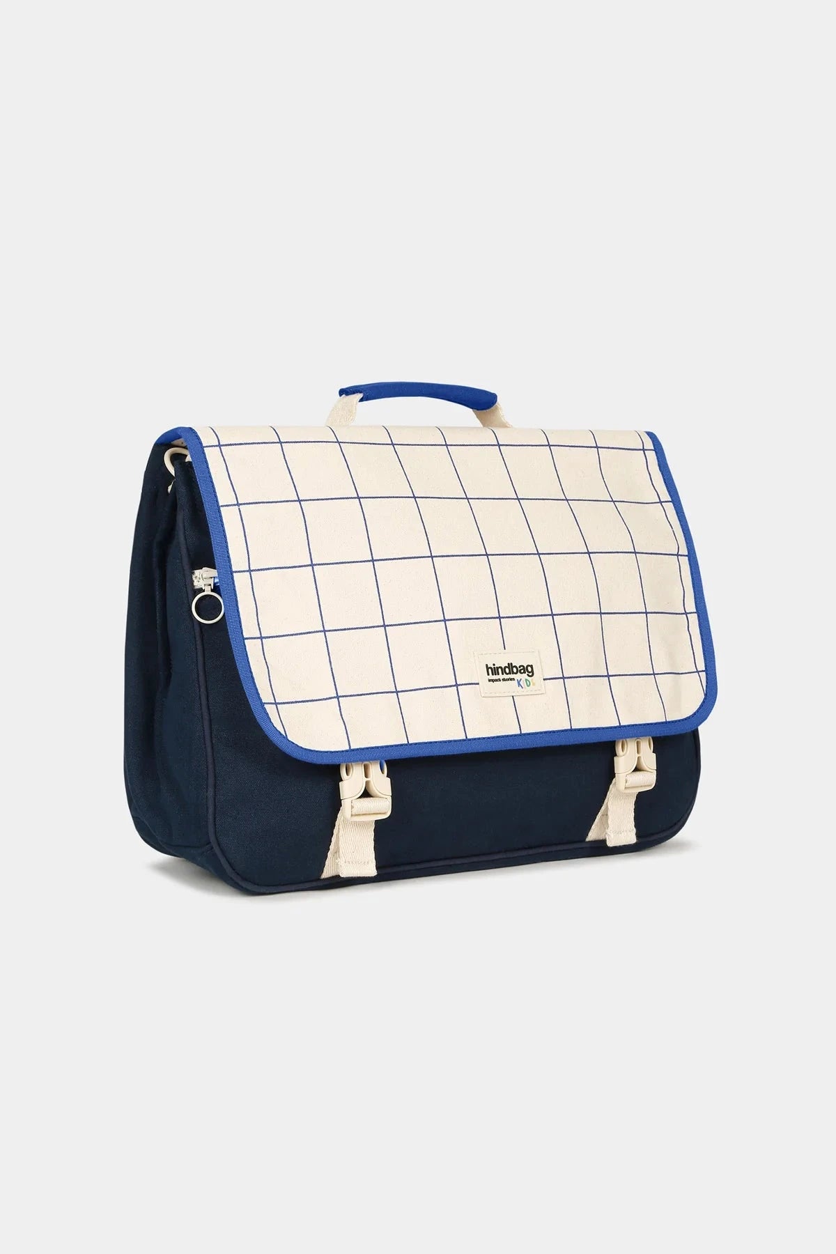 Cartable Léo Tricolore Carreaux - HINDBAG 