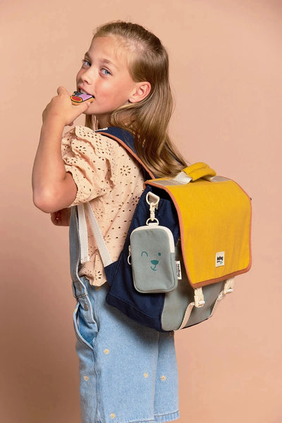 Cartable Léo Tricolore Safran - HINDBAG