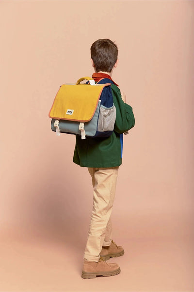 Cartable Léo Tricolore Safran - HINDBAG