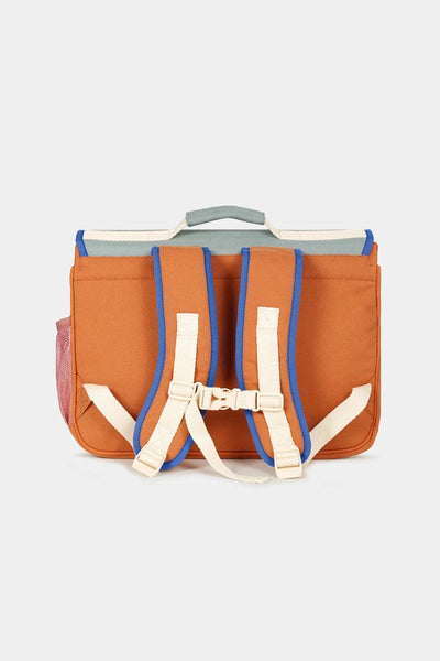 Cartable Léo Tricolore Sauge - HINDBAG