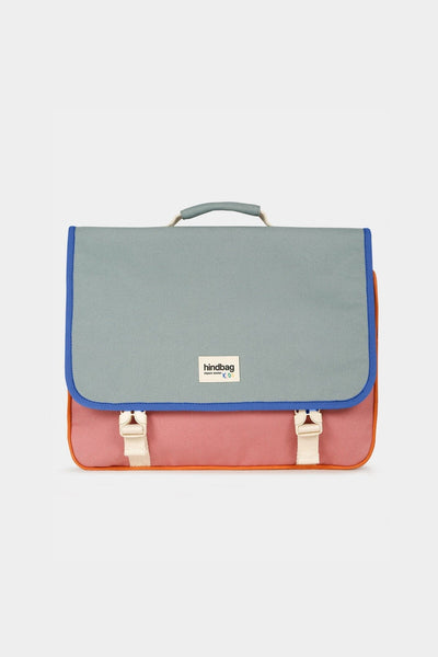 Cartable Léo Tricolore Sauge - HINDBAG