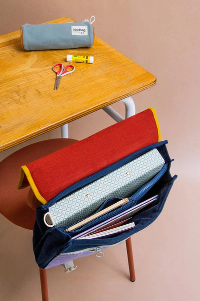 Cartable Léo Tricolore Terracotta - HINDBAG