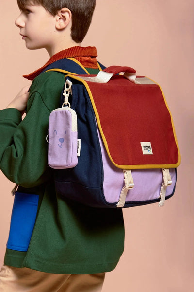 Cartable Léo Tricolore Terracotta - HINDBAG