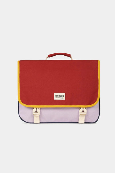 Cartable Léo Tricolore Terracotta - HINDBAG