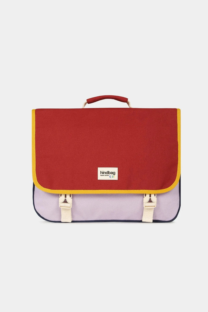 Cartable Léo Tricolore Terracotta - HINDBAG 