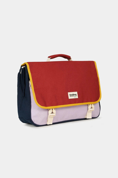 Cartable Léo Tricolore Terracotta - HINDBAG
