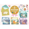 carte d'invitations Créatures merveilleuses - DJECO DD03494 3070900034945