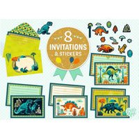 carte d'invitations CRIC CROC, DINO ROCK - DJECO DD03497 3070900034976