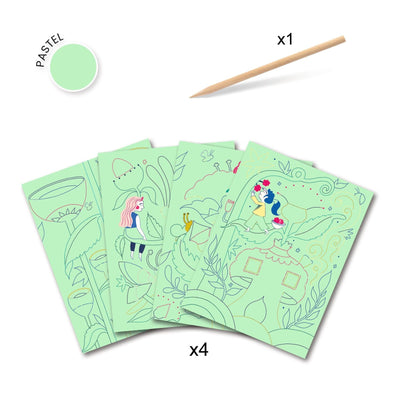 Cartes à gratter jardin fabuleux - DJECO DJ09719 3070900097193