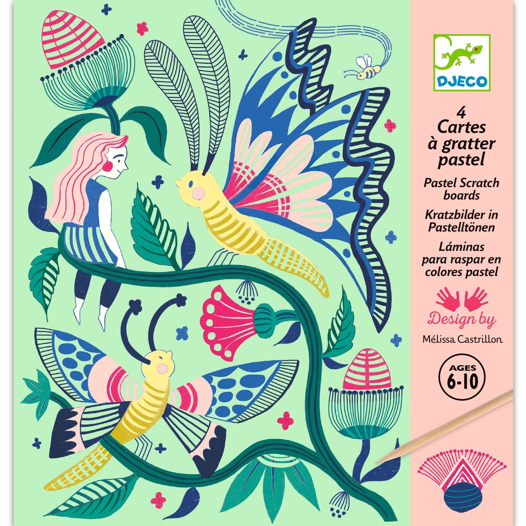Cartes à gratter jardin fabuleux - DJECO DJ09719 3070900097193