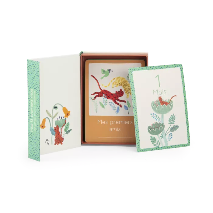 Cartes Mes 12 premiers mois la fôret Mawa (30 cartes) - Moulin Roty 