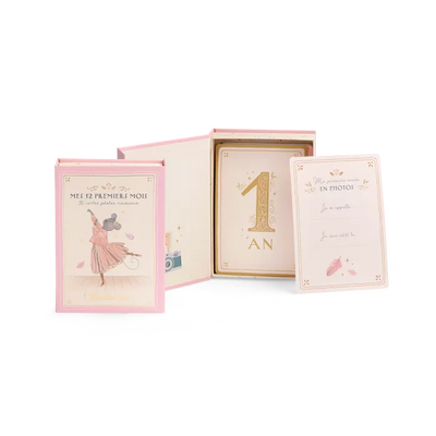 Cartes Mes 12 premiers mois la petite école de danse (30 cartes) - Moulin Roty
