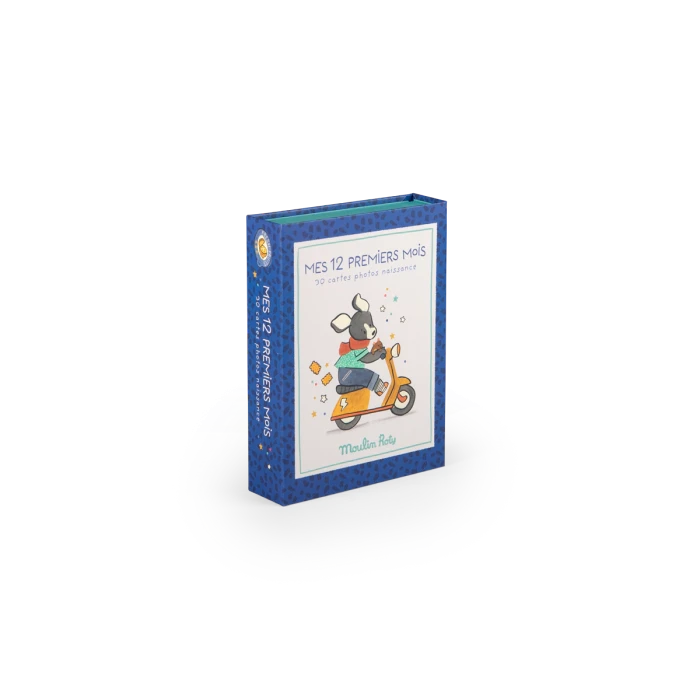 Cartes mes 12 premiers mois Puce et Pilou - Moulin Roty 684055 3575676840559